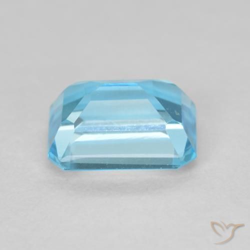 Topaz Gemstone in 8 x 6 mm (calibrated) Size for Sale, Topaz Stone in Swiss Blue Color