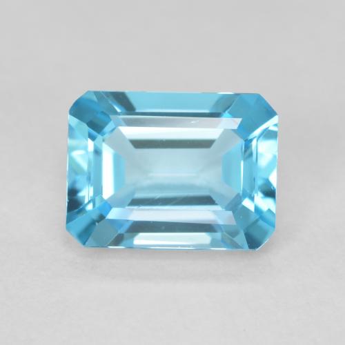 2.05ct Natural Swiss Blue Topaz, Emerald Cut, VVS
