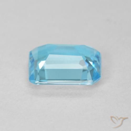 Topaz Gemstone in 8 x 6 mm (calibrated) Size for Sale, Topaz Stone in Swiss Blue Color