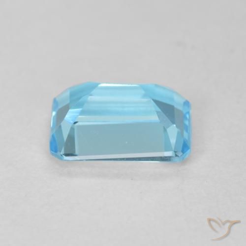 Topaz Gemstone in 8 x 6 mm (calibrated) Size for Sale, Topaz Stone in Swiss Blue Color