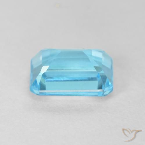 Topaz Gemstone in 8 x 6 mm (calibrated) Size for Sale, Topaz Stone in Swiss Blue Color