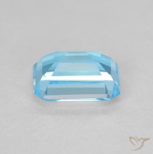 Topaz Gemstone in 8 x 6 mm (calibrated) Size for Sale, Topaz Stone in Swiss Blue Color