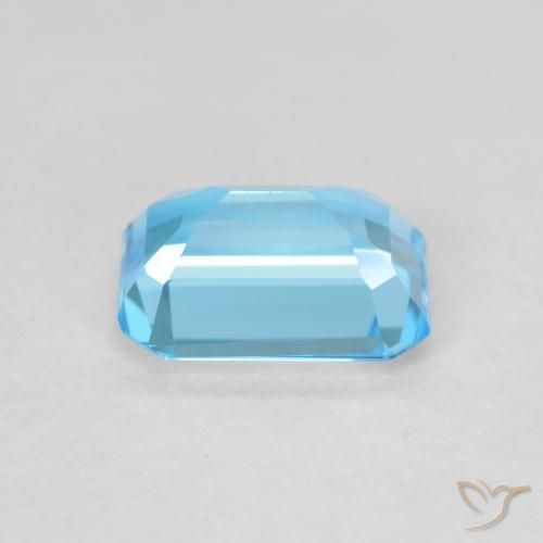 Topaz Gemstone in 8 x 6 mm (calibrated) Size for Sale, Topaz Stone in Swiss Blue Color