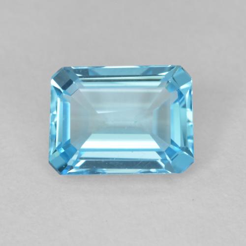 1.99ct Natural Swiss Blue Topaz, Emerald Cut, VVS-VS