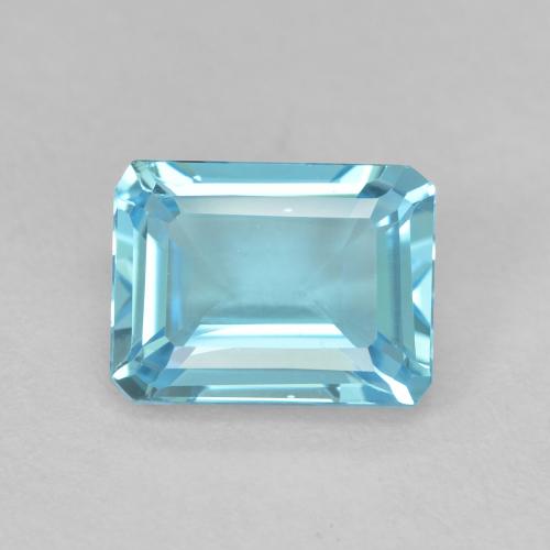 2.15ct Natural Light Blue Topaz, Emerald Cut, VVS-VS