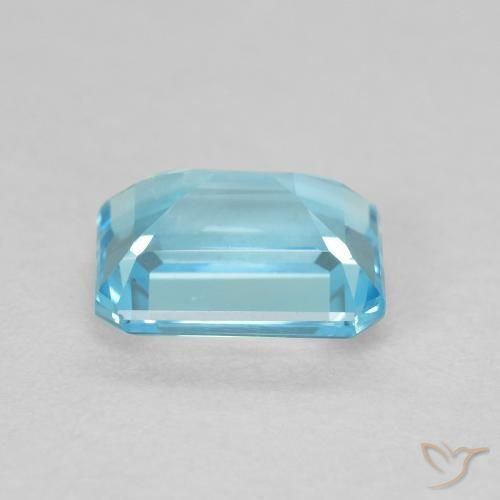 Topaz Gemstone in 8 x 6 mm (calibrated) Size for Sale, Topaz Stone in Light Blue Color