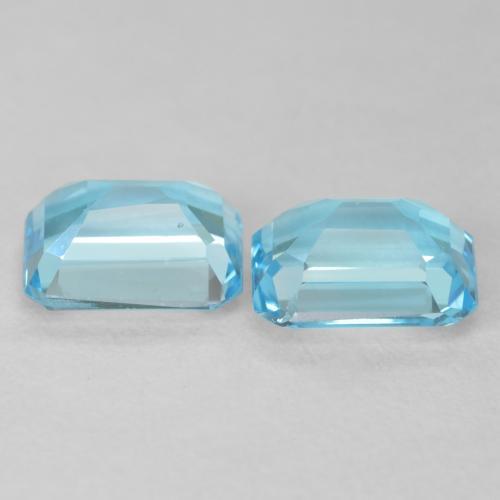 Topaz Gemstones in 8 x 6 mm (calibrated) Size for Sale, Topaz Stones in Swiss Blue Color