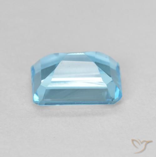 Topaz Gemstone in 8 x 6 mm (calibrated) Size for Sale, Topaz Stone in Swiss Blue Color
