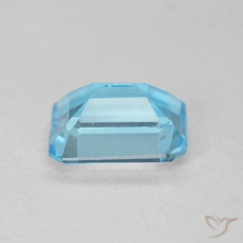 Topaz Gemstone in 8 x 6 mm (calibrated) Size for Sale, Topaz Stone in Swiss Blue Color