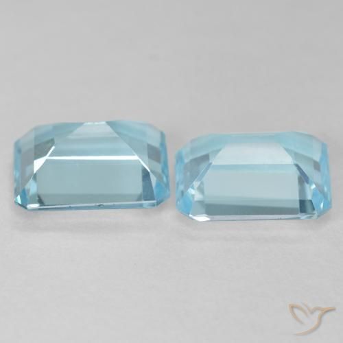 Topaz Gemstones in 10 x 8 mm (calibrated) Size for Sale, Topaz Stones in Sky Blue Color