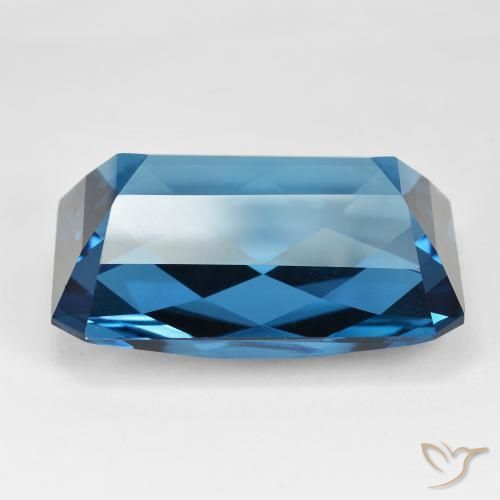 Topaz Gemstone in 35.3 x 24.2 mm Size for Sale, Topaz Stone in London Blue Color
