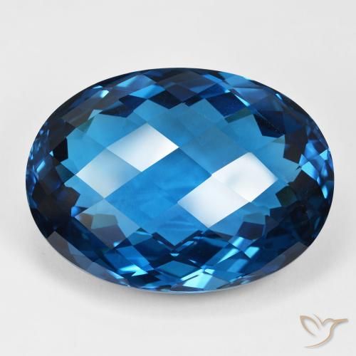 107.50ct Natural London Blue Topaz, Oval, IF