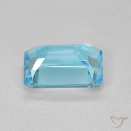 Topaz Gemstone in 8 x 6 mm (calibrated) Size for Sale, Topaz Stone in Swiss Blue Color