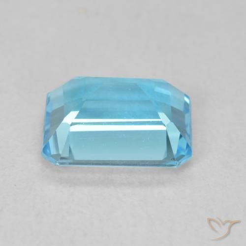Topaz Gemstone in 8 x 6 mm (calibrated) Size for Sale, Topaz Stone in Swiss Blue Color
