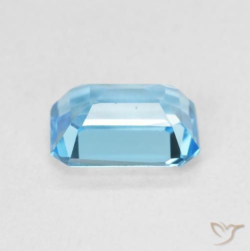 Topaz Gemstone in 8 x 6 mm (calibrated) Size for Sale, Topaz Stone in Swiss Blue Color