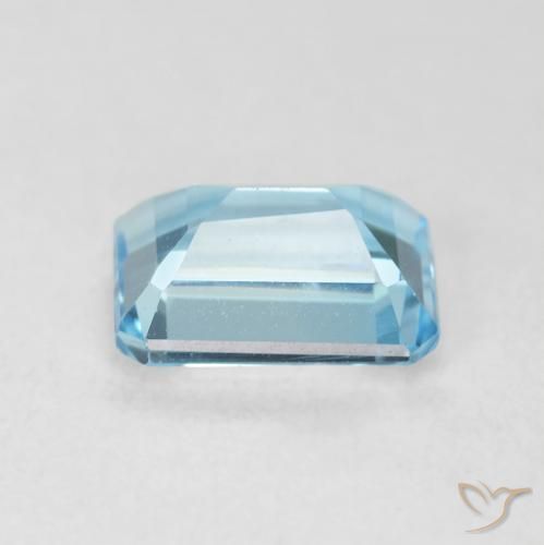 Topaz Gemstone in 8 x 6 mm (calibrated) Size for Sale, Topaz Stone in Sky Blue Color