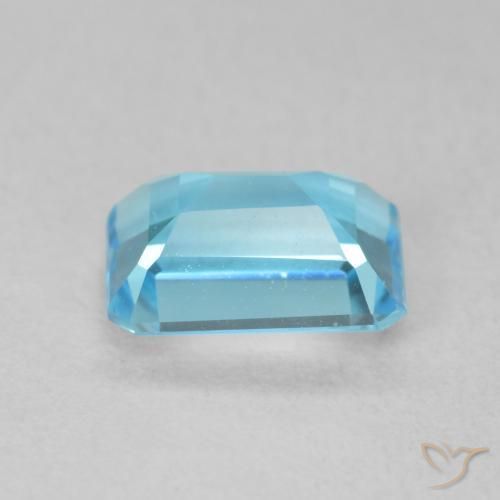 Topaz Gemstone in 8 x 6 mm (calibrated) Size for Sale, Topaz Stone in Swiss Blue Color