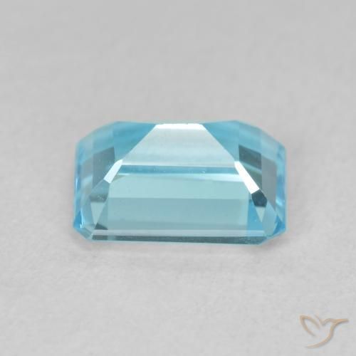 Topaz Gemstone in 8 x 6 mm (calibrated) Size for Sale, Topaz Stone in Swiss Blue Color