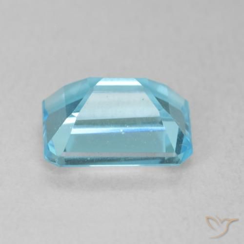 Topaz Gemstone in 8 x 6 mm (calibrated) Size for Sale, Topaz Stone in Deep Maya Blue Color