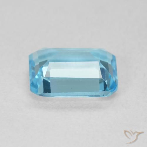 Topaz Gemstone in 8 x 6 mm (calibrated) Size for Sale, Topaz Stone in Swiss Blue Color