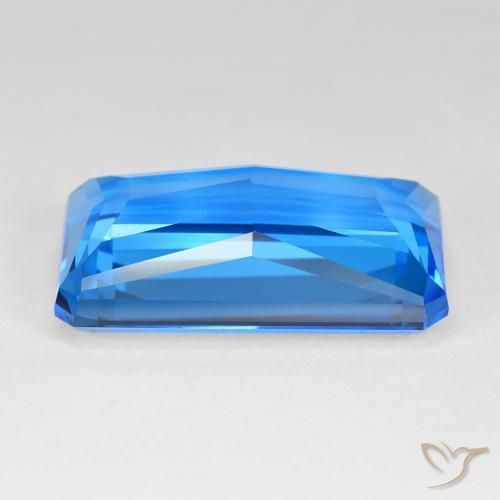 Topaz Gemstone in 28 x 16.5 mm Size for Sale, Topaz Stone in Deep Swiss Blue Color