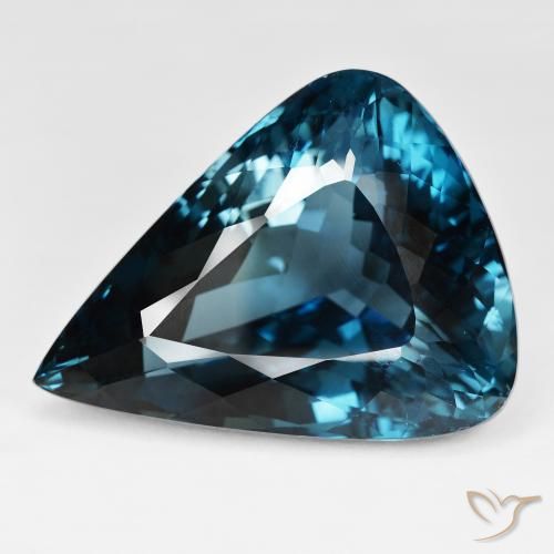 158.20 ct Blue Topaz Stone, Natural Topaz in Pear Facet Shape for Sale