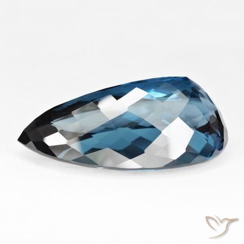 Topaz Gemstone in 51.5 x 26.9 mm Size for Sale, Topaz Stone in London Blue Color