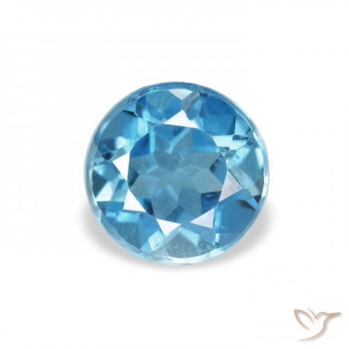 0.88ct London Blue Topaz, Round, VS