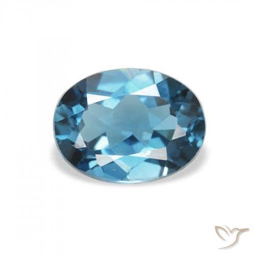 1.62ct Natural London Blue Topaz, Oval, VVS-VS