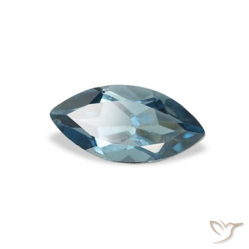 8.17 ctw Blue Topaz Stones, Natural Topaz in Marquise Facet Shape for Sale