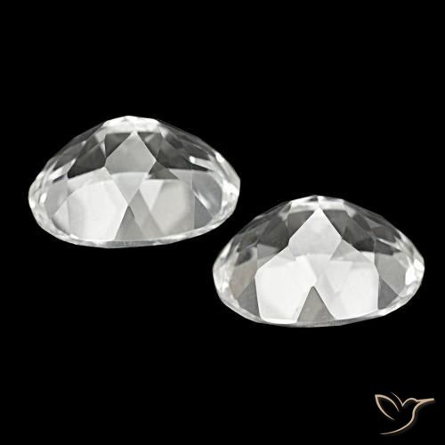 Topaz Gemstones in 12 x 10 mm (calibrated) Size for Sale, Topaz Stones in White Color