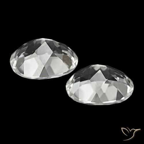 Topaz Gemstones in 12 x 10 mm (calibrated) Size for Sale, Topaz Stones in White Color