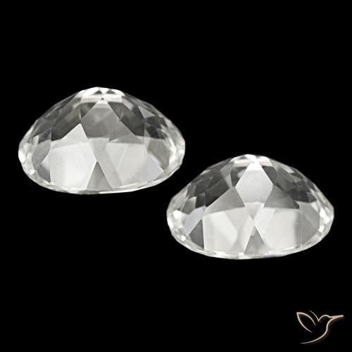 Topaz Gemstones in 12 x 10 mm (calibrated) Size for Sale, Topaz Stones in White Color