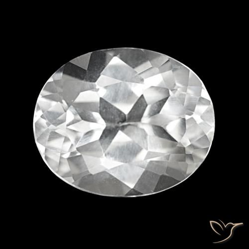 5.79ct White Topaz, Oval, VVS-VS