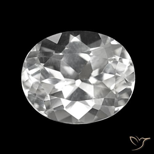 6.08Ct Clear White Topaz, Oval, Vvs