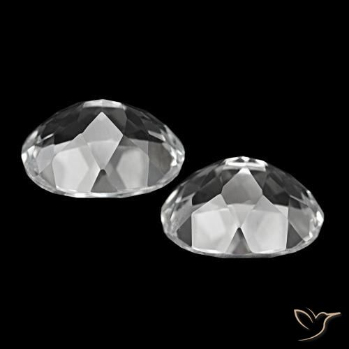 Topaz Gemstones in 12 x 10 mm (calibrated) Size for Sale, Topaz Stones in Clear White Color
