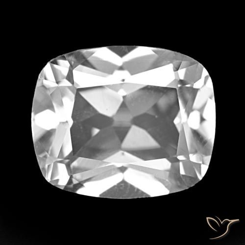 6.04ct Clear White Topaz, Cushion, VVS-VS
