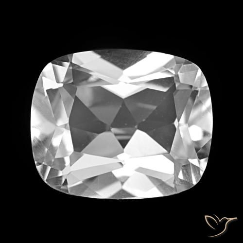 6.04ct Clear White Topaz, Cushion, VVS-VS