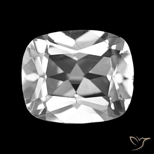 6.03ct Clear White Topaz, Cushion, VS