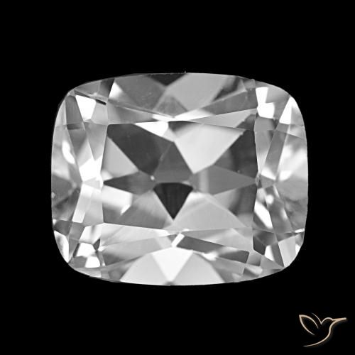 6.59ct Clear White Topaz, Cushion, VS