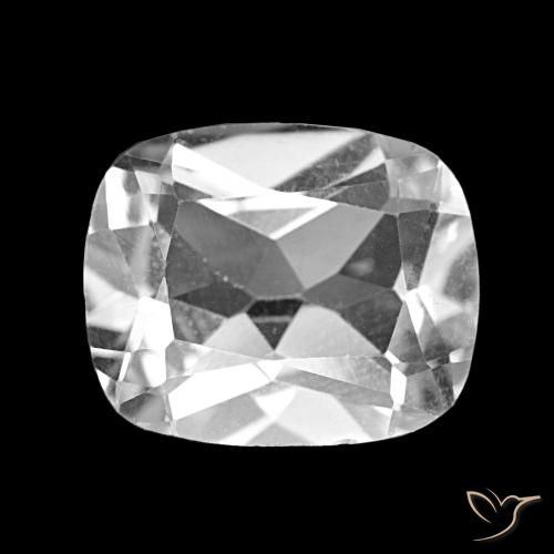 5.25ct Clear White Topaz, Cushion, VS