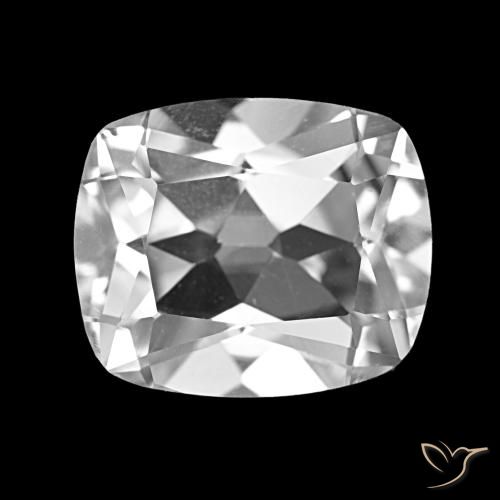 6.23ct Clear White Topaz, Cushion, VS