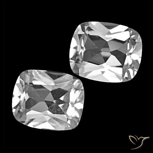 11.73 ctw White Topaz Stones, Natural Topaz in Cushion-Cut Shape for Sale