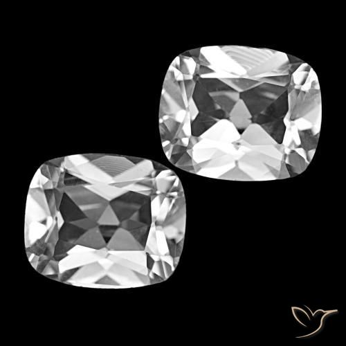 11.92 ctw White Topaz Stones, Natural Topaz in Cushion-Cut Shape for Sale