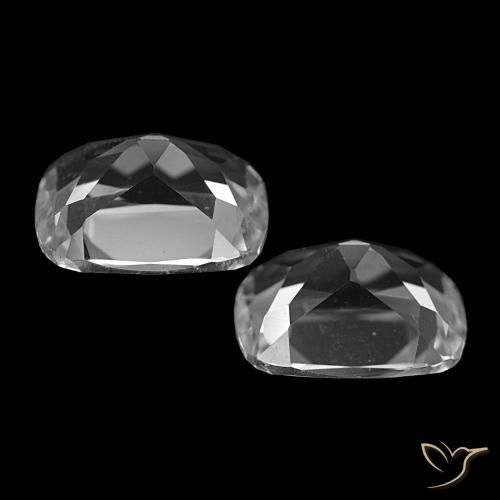 Topaz Gemstones in 12 x 10 mm (calibrated) Size for Sale, Topaz Stones in Clear White Color