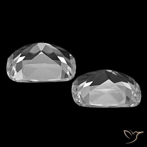Topaz Gemstones in 12 x 10 mm (calibrated) Size for Sale, Topaz Stones in Clear White Color