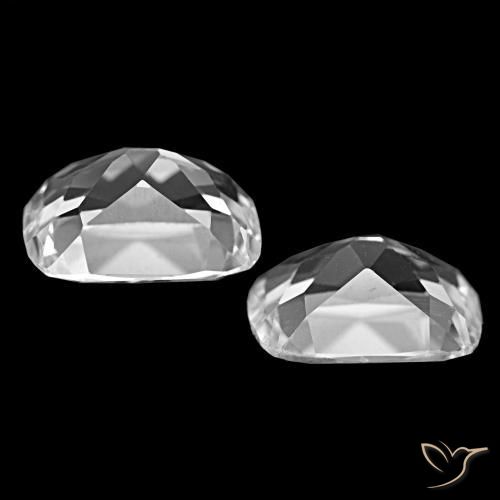 Topaz Gemstones in 12 x 10 mm (calibrated) Size for Sale, Topaz Stones in Clear White Color