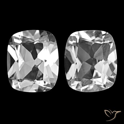 12.08ctw Clear White Topaz, Cushion, VVS-VS