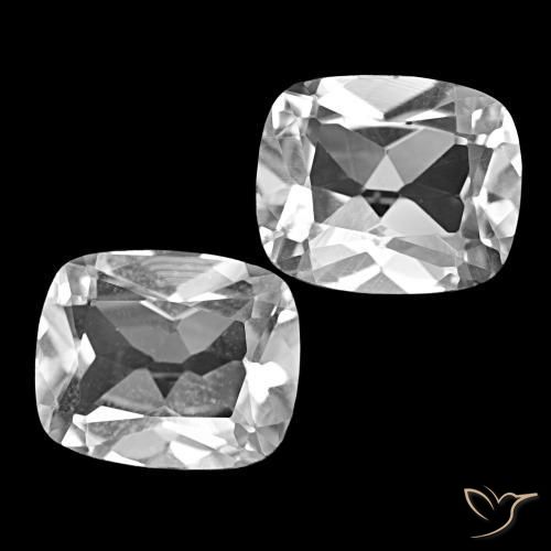 11.54 ctw White Topaz Stones, Natural Topaz in Cushion-Cut Shape for Sale