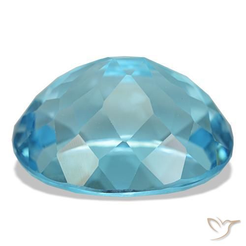 Topaz Gemstone in 17.7 x 14.4 mm Size for Sale, Topaz Stone in Swiss Blue Color